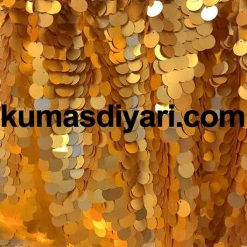 altın payet kumaş 7mm