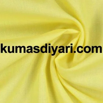 Parlak ayçiçeği sarısı poplin kumaş metre ile satılır