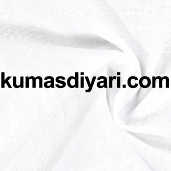 Beyaz poplin kumaş