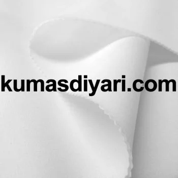 Beyaz puf dalgıç kumaş