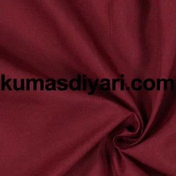 Bordo poplin kumaş metre ile satılır