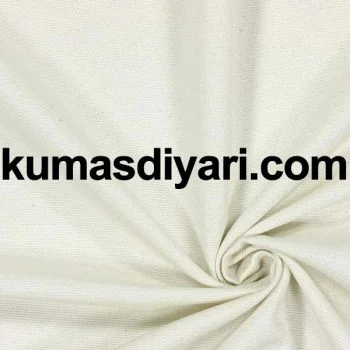 Doğal ekru tonunda sık dokulu dayanıklı duck bezi kumaş