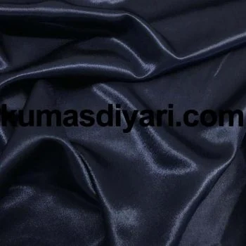 Gece mavisi saten kumaş