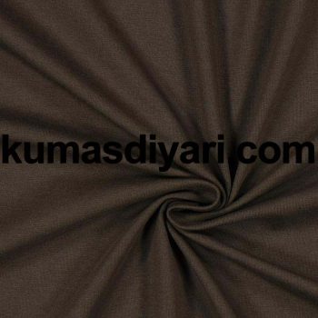 Kaliteli kahverengi penye kumaş rulosu - günlük giyim ve ev tekstili için ideal