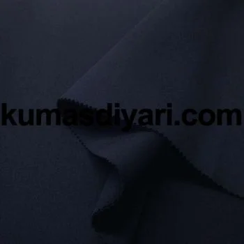 Koyu mavi puf dalgıç kumaş