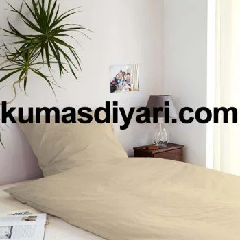 Şık ve konforlu krem nevresim kumaş