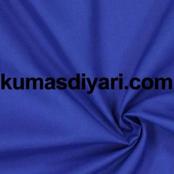 Mavi poplin kumaş