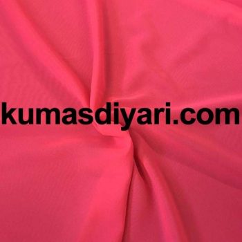 neon fuşya şifon kumaş