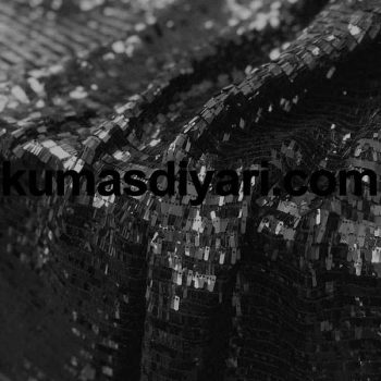 siyah piyano payet kumaş