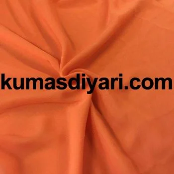 Turuncu şifon kumaş