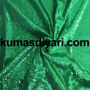 yeşil payet kumaş 3mm