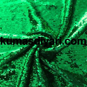 yeşil payet kumaş 5mm