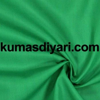 Yeşil poplin kumaş
