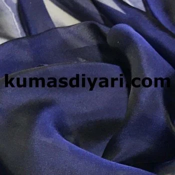 gece mavisi janjan şifon kumaş
