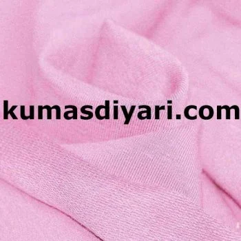 Yumuşak dokulu gül pembesi iki iplik kumaş toptan rulo