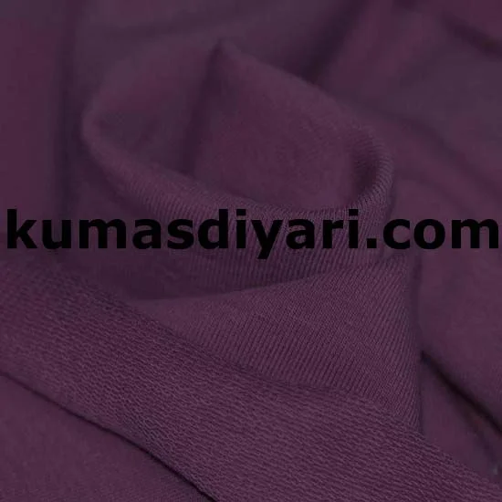 Canlı mor renkli iki iplik kumaş toptan satışa hazır