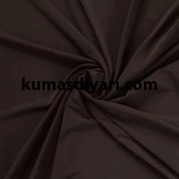 Yumuşak dokulu kahverengi ribana kumaş toptan satışta