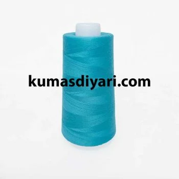 Turkuaz iplik yumağı metre ile satılır