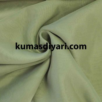 Zeytin yeşili perdelik tül kumaş