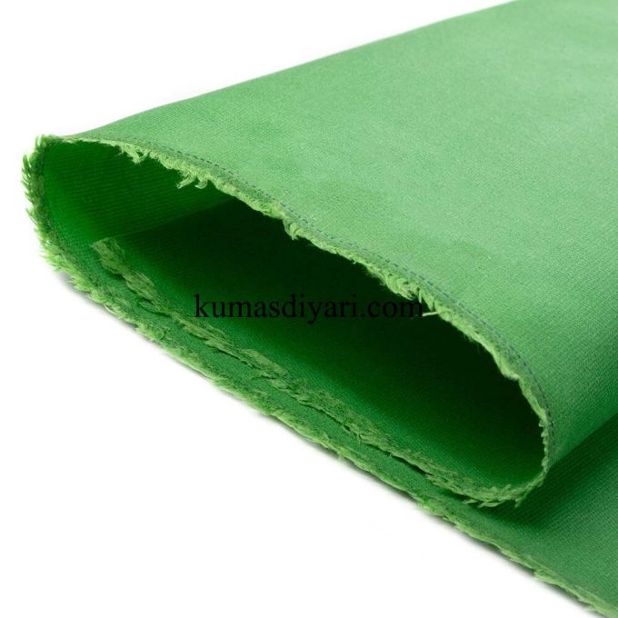 canlı yeşil mum kaplamalı kumaş kumasdiyari.com görseli