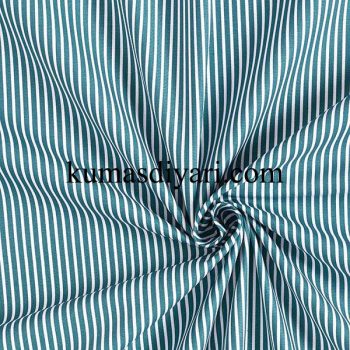 koyu yeşil beyaz ince çizgili viskon kumaş kumasdiyari.com görseli