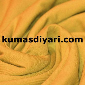 Altın hardal penye kumaş ambalajlı rulo halinde toptan satılmaktadır