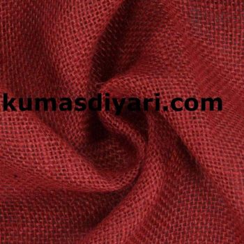 100 cm eninde kırmızı çuval kumaşı