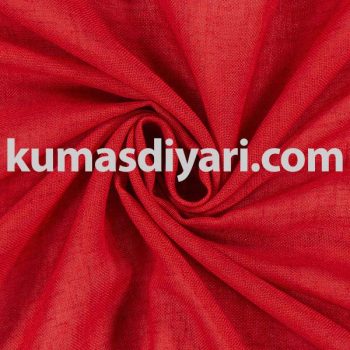Kırmızı vual kumaş