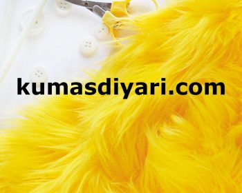 Sarı peluş kumaş